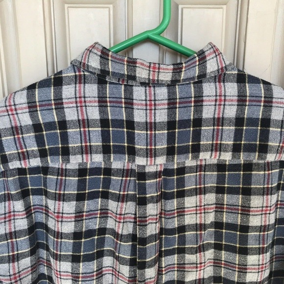 Croft&Barrow Shirt SzL Plaid Flannel Buttondown Collar Cuffs Pre-Owned - Picture 9 of 9